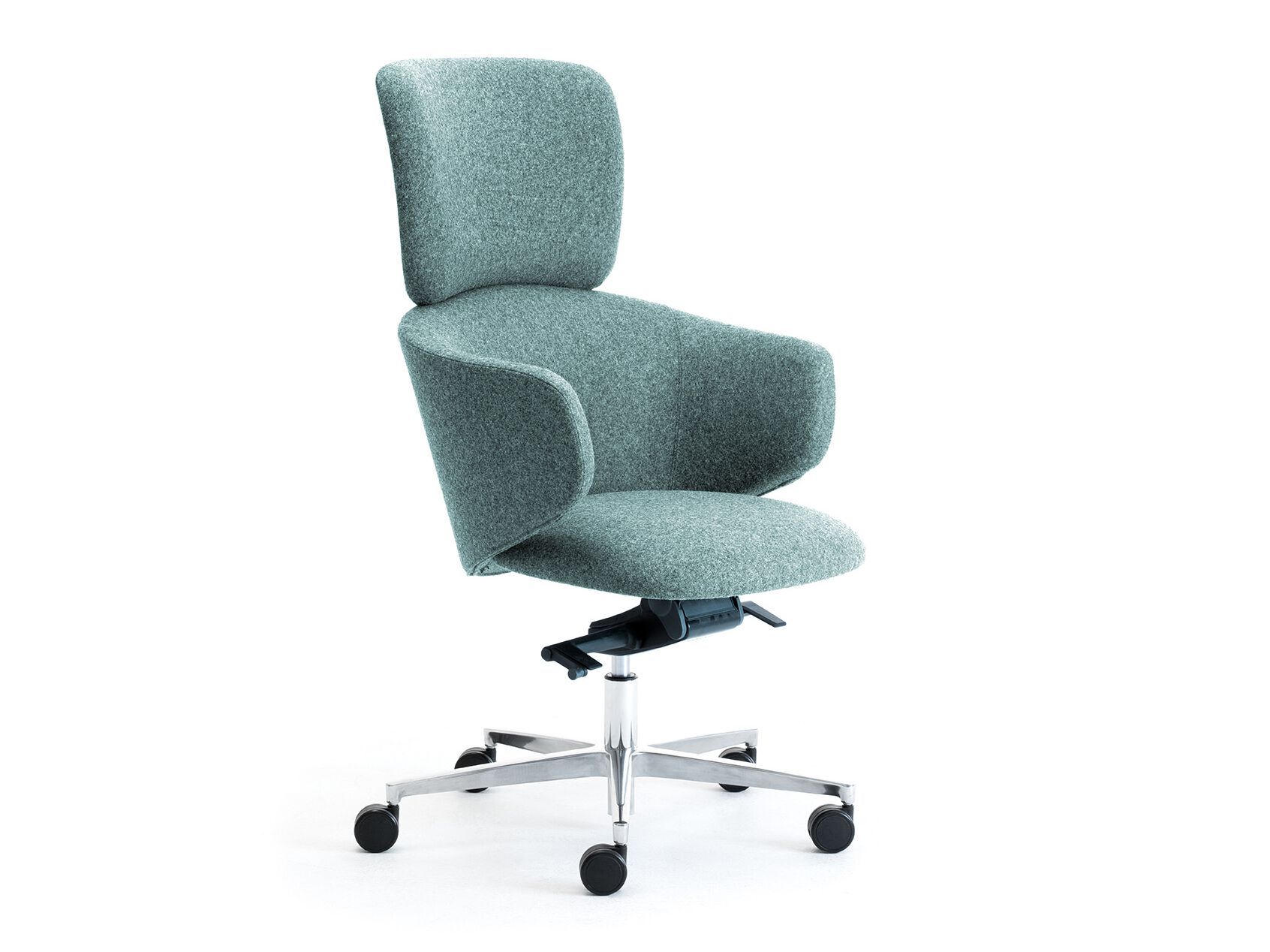 Тканевое вращающееся офисное кресло с подлокотниками Leyform Alisè ARCH-00064452