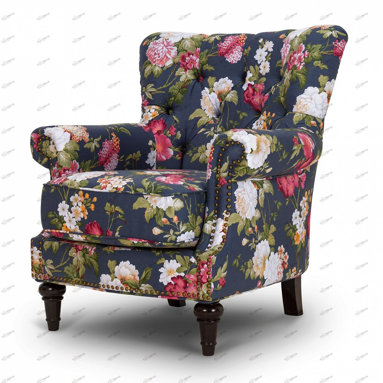 Кресло Falke синее KELLY LOUNGE ДИЗАЙНЕРСКИЕ 210978 Синий 