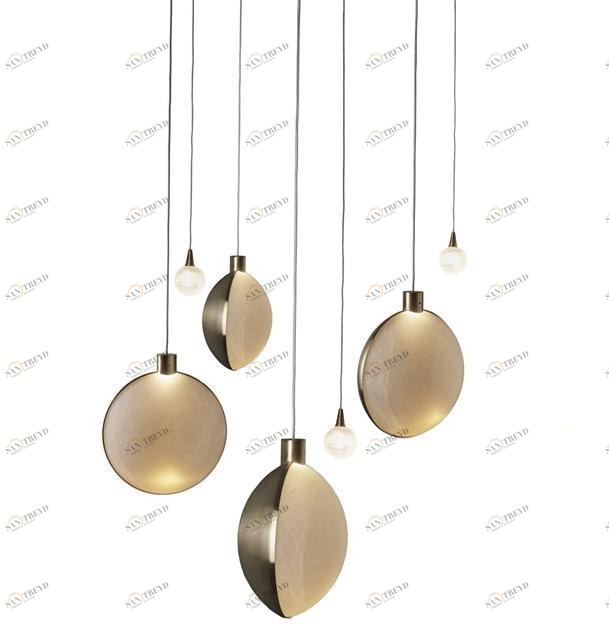 DCW éditions Светодиодный подвесной светильник из латуни Éric de dormael sun-id-1401514