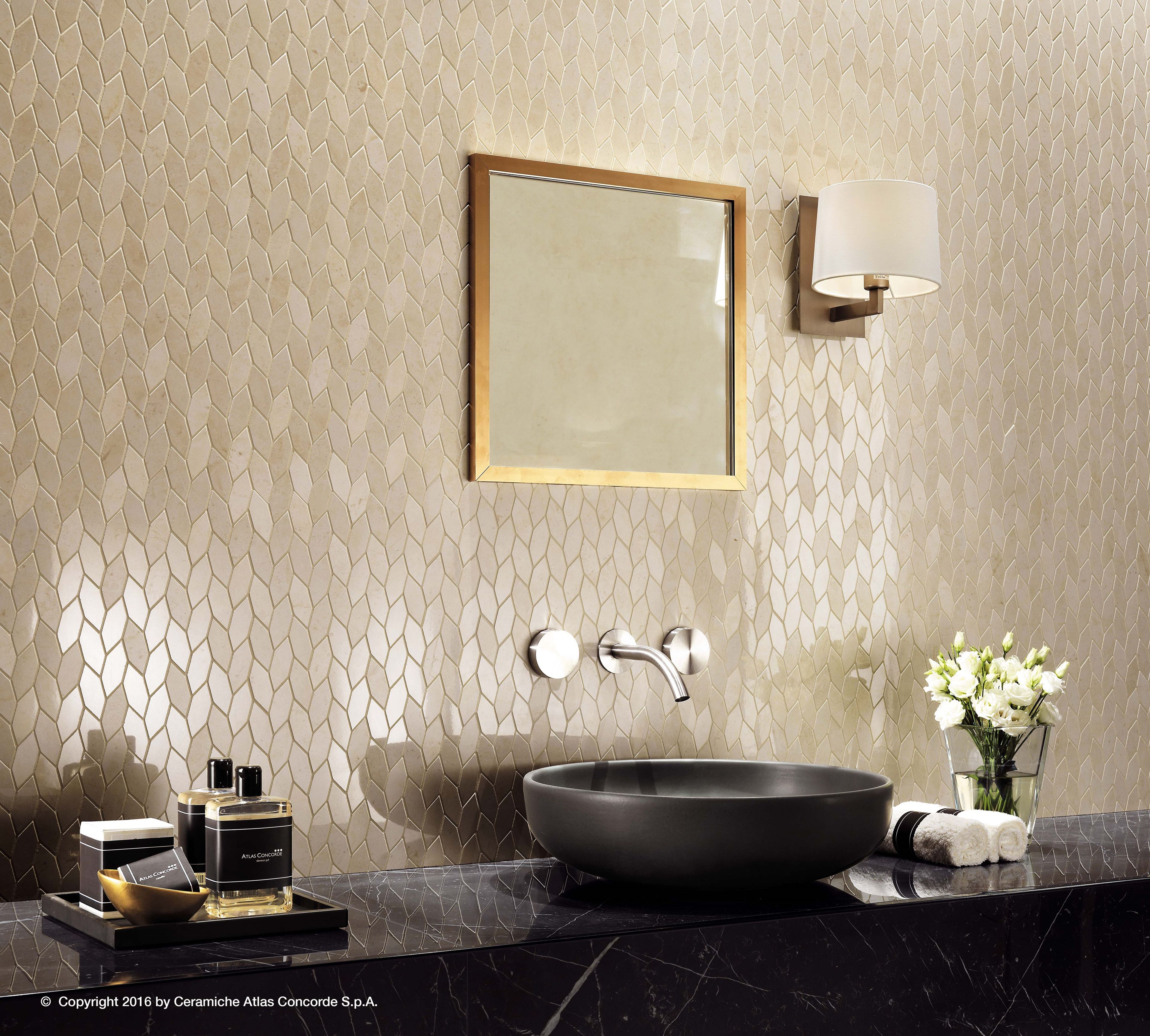 Белая паста керамическая мозаика Atlas Concorde Marvel Stone ARCH-00085175 - Вид №6