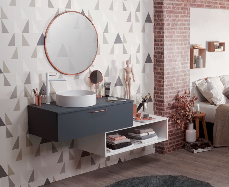 EB2515-R5-E52 Мебель под раковину-столешницу 80 см, 1 ящик Jacobdelafon ODEON RIVE GAUCHE Santreyd - Вид №1