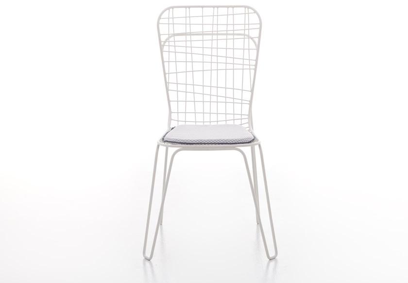 Gervasoni Штабелируемый садовый стул из стали со встроенной подушкой Gervasoni outdoor sun-id-1414859 - Вид №1