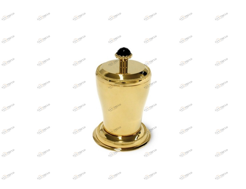 046087.BSN.50 Футляр для драгоценностей, украшенный черным жемчугом swarovski Яркий хром Mestre 