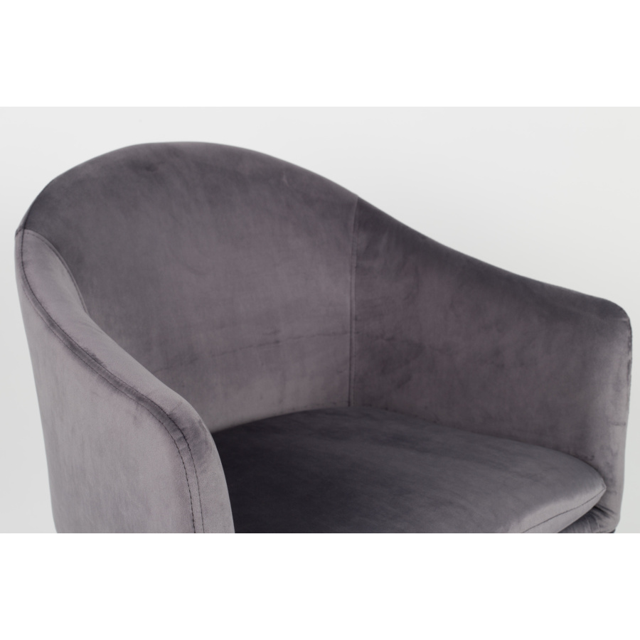 Кресло Catelyn серое White Label Living 1200162 - Вид №7