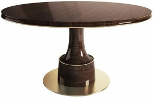 Porustudio Круглый обеденный стол из фанерованной древесины