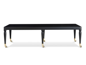 Прямоугольный вишневый стол с колесами