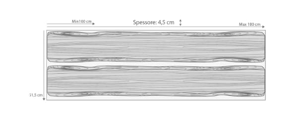 Столешница из оливкового дерева Gaia Mobili Contemporary ARCH-00084847 - Вид №7