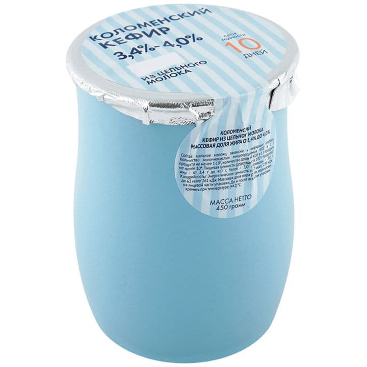 Кефир Коломенский 3,4%-4,0% Коломенское молоко 450 г БЗМЖ Santreyd 6090