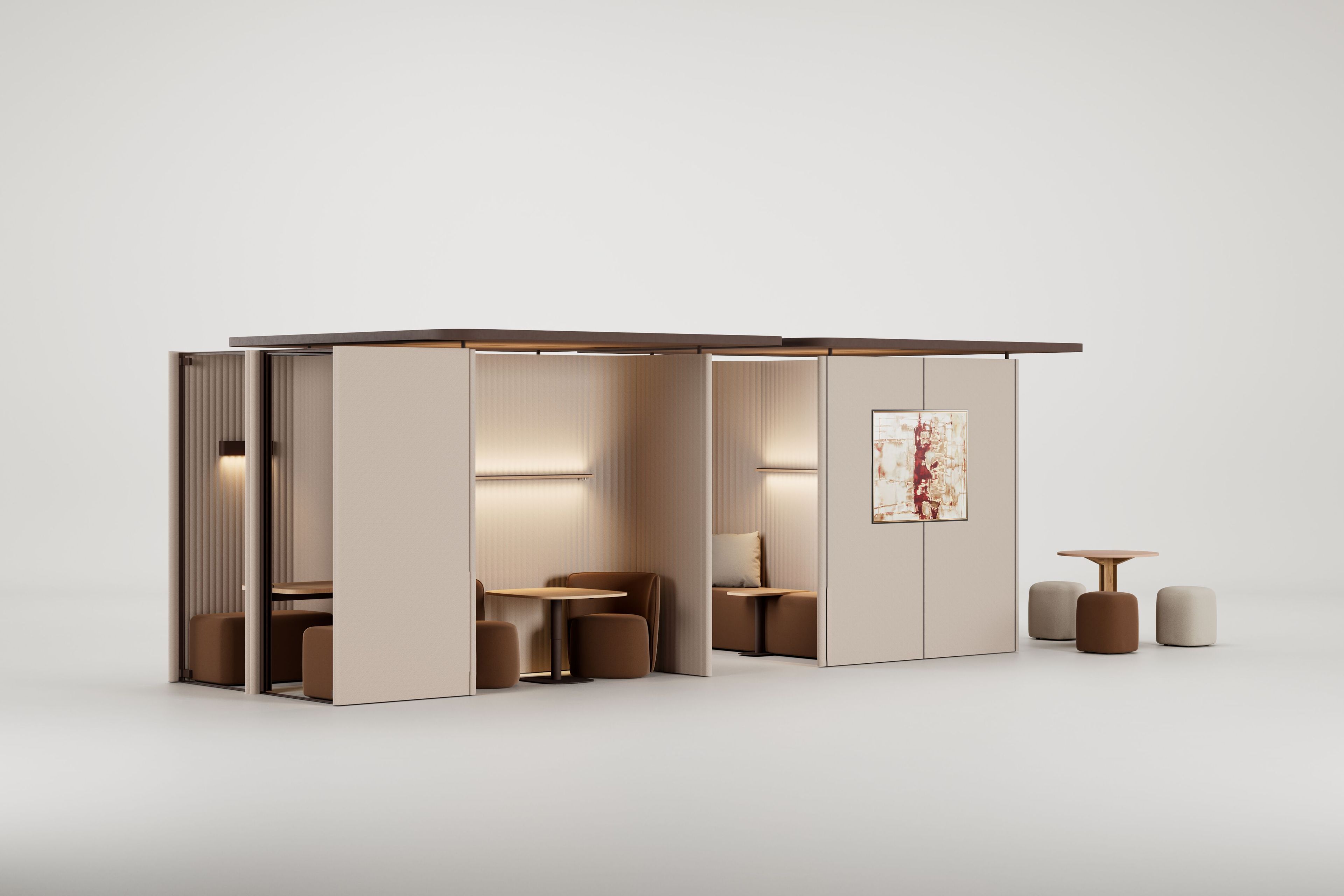 Офисный остров со встроенным освещением Kettal Pi ARCH-00118925 - Вид №7