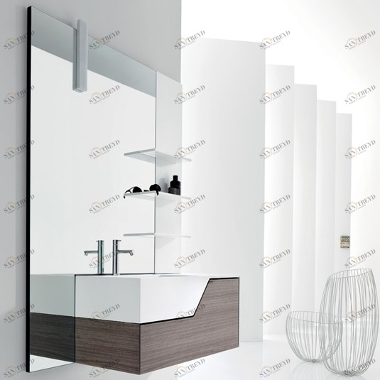 Комбинация ванной комнаты PV16 в отделке Wing Milltek / L41 Bianco / 94 Canaletto  MILLDUE PIVOT PIVOT16