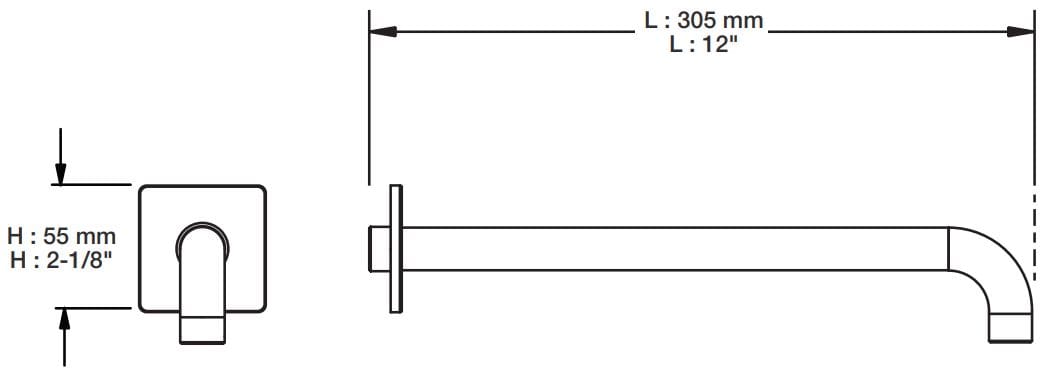 Настенный душ BARIL BRA-1212-14 ARCH-00052378 - Вид №2