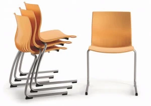 TALIN Консольный штабелируемый стул из пластика Webby