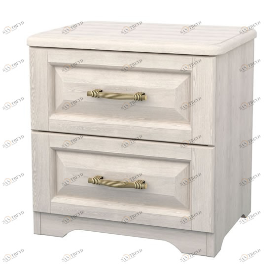 Тумбочка прикроватная белая с выдвижными ящиками "Эдем" DREAMLINE ЭДЕМ 173543 Белый 