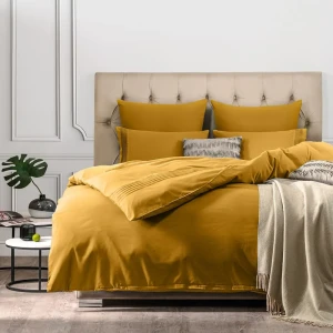 91475474 Комплект постельного белья Sleep iX Миоко pva942026 полутораспальный, бамбук, желтый STLM-1061192