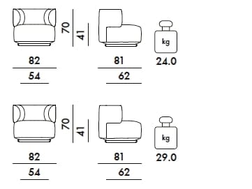 Тканевое вращающееся кресло Kartell K-Waiting ARCH-00147333 - Вид №33