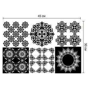 Deco-стикеры Арабеска 15x15 см 85381079 STLM-2197316