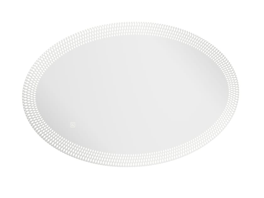 Алюминиевое овальное зеркало со встроенным настенным освещением CROSSWATER CANVASS ARCH-00101050