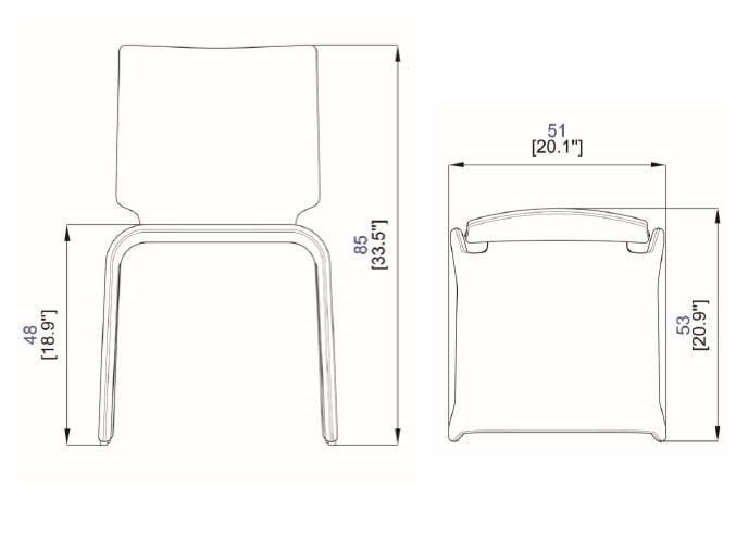 Мягкий стул из ткани ROCHE BOBOIS Chabada ARCH-00067900 - Вид №2