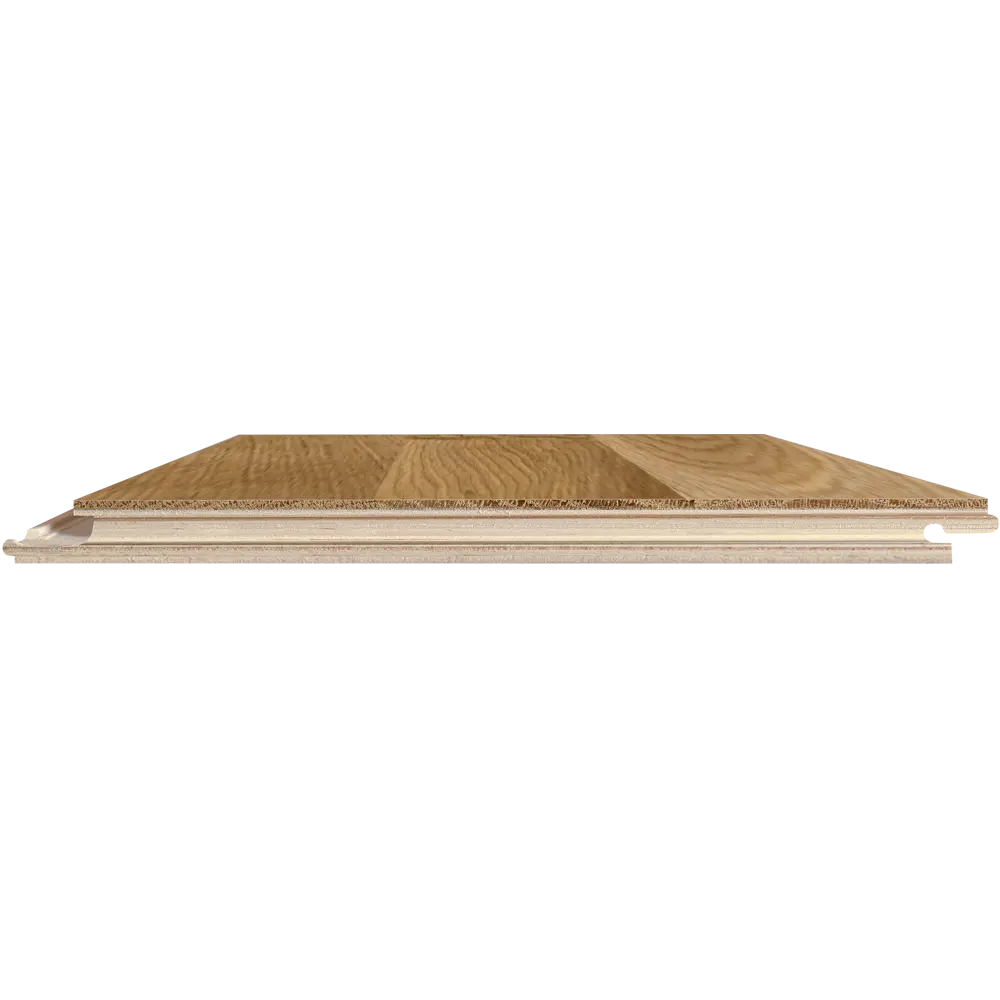 Паркетная доска трехполосная Дуб Классика Кантри 23 класс толщина 12.5 мм 2.658 м² Santreyd STLM-2126279 - Вид №4