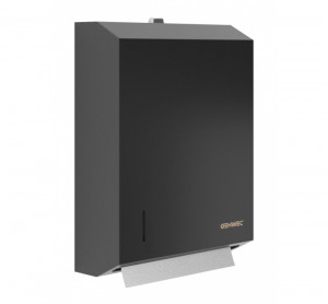 GW03 05 04 03 Genwec Большой диспенсер для бумажных полотенец из нержавеющей стали 304 черного цвета