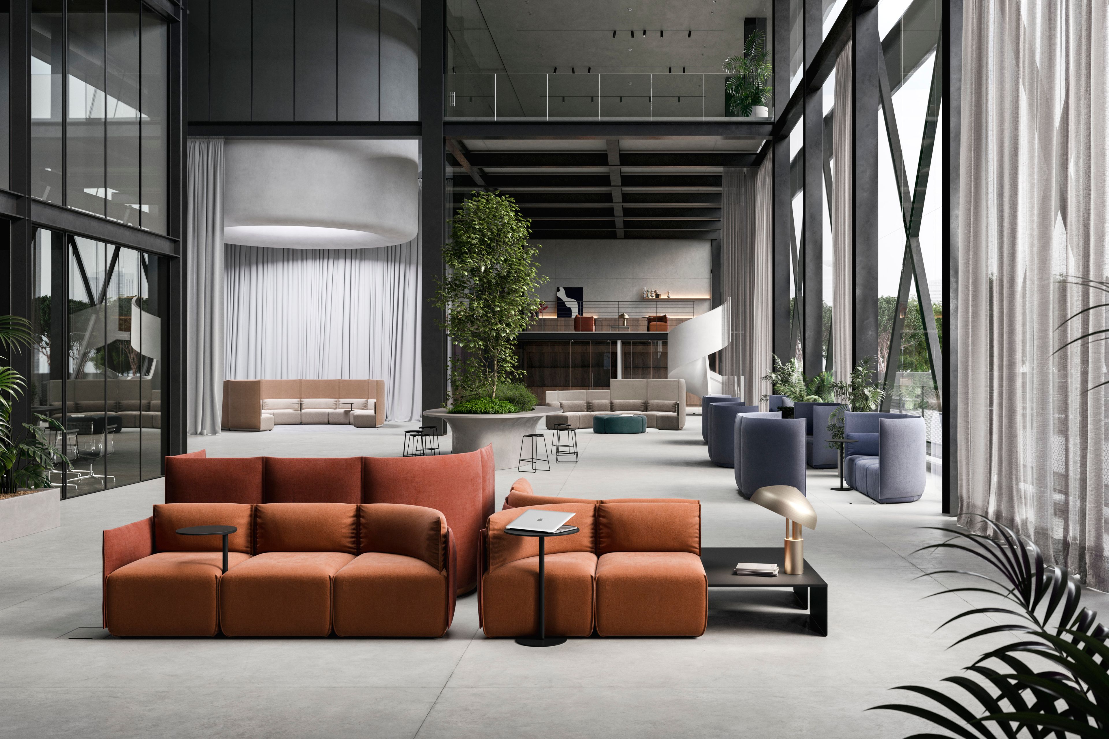 Секционный тканевый диван со встроенным журнальным столиком Ross Gardam ARCH-00134796 - Вид №10