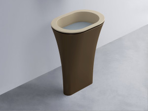AMLA65-AV+AMPILO-BR+AMCOLO-CA Раковина Amedeo Ovale отдельностоящая cielo Enjoy + Amedeo