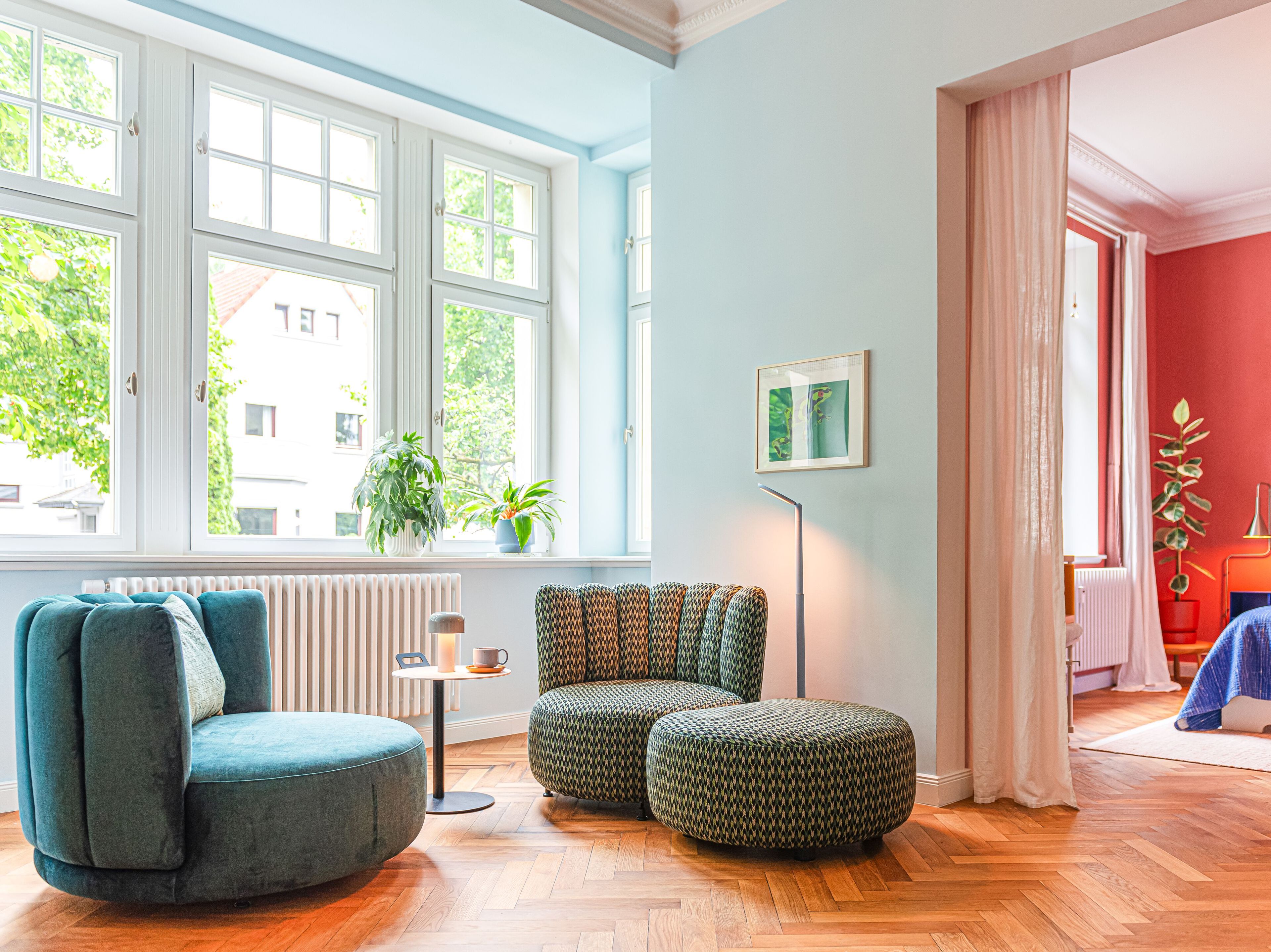 Тканевое кресло с подставкой для ног KFF ARCH-00135959 - Вид №8