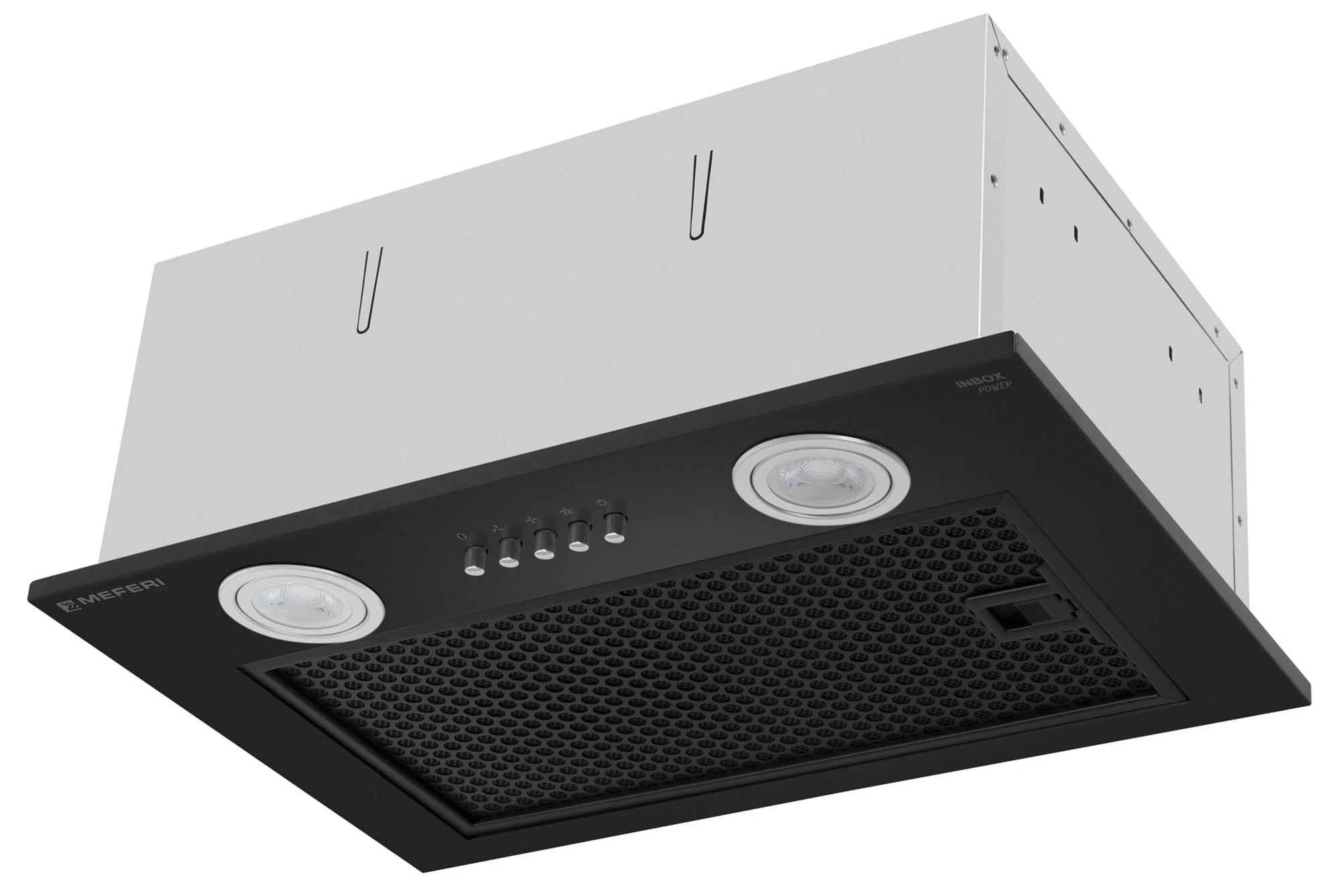 9168715 Вытяжка полновстраиваемая Meferi INBOX45BK POWER черный STDN-0036558 - Вид №3