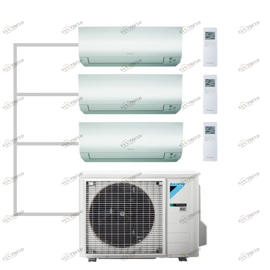 Мульти сплит система Daikin 3MXM52N на 3 комнаты sun-id-369821