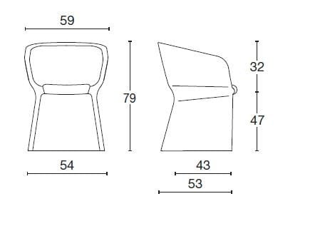 Тканевое кресло с подлокотниками Diemme ARCH-00078580 - Вид №6