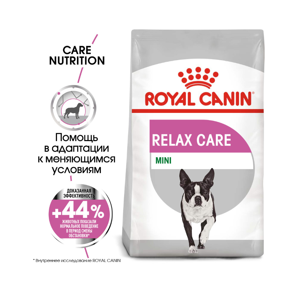 ПР0056380 Корм для собак Size Mini Relax для мелких пород подверженных стрессу сух. 3кг ROYAL CANIN  - Вид №1