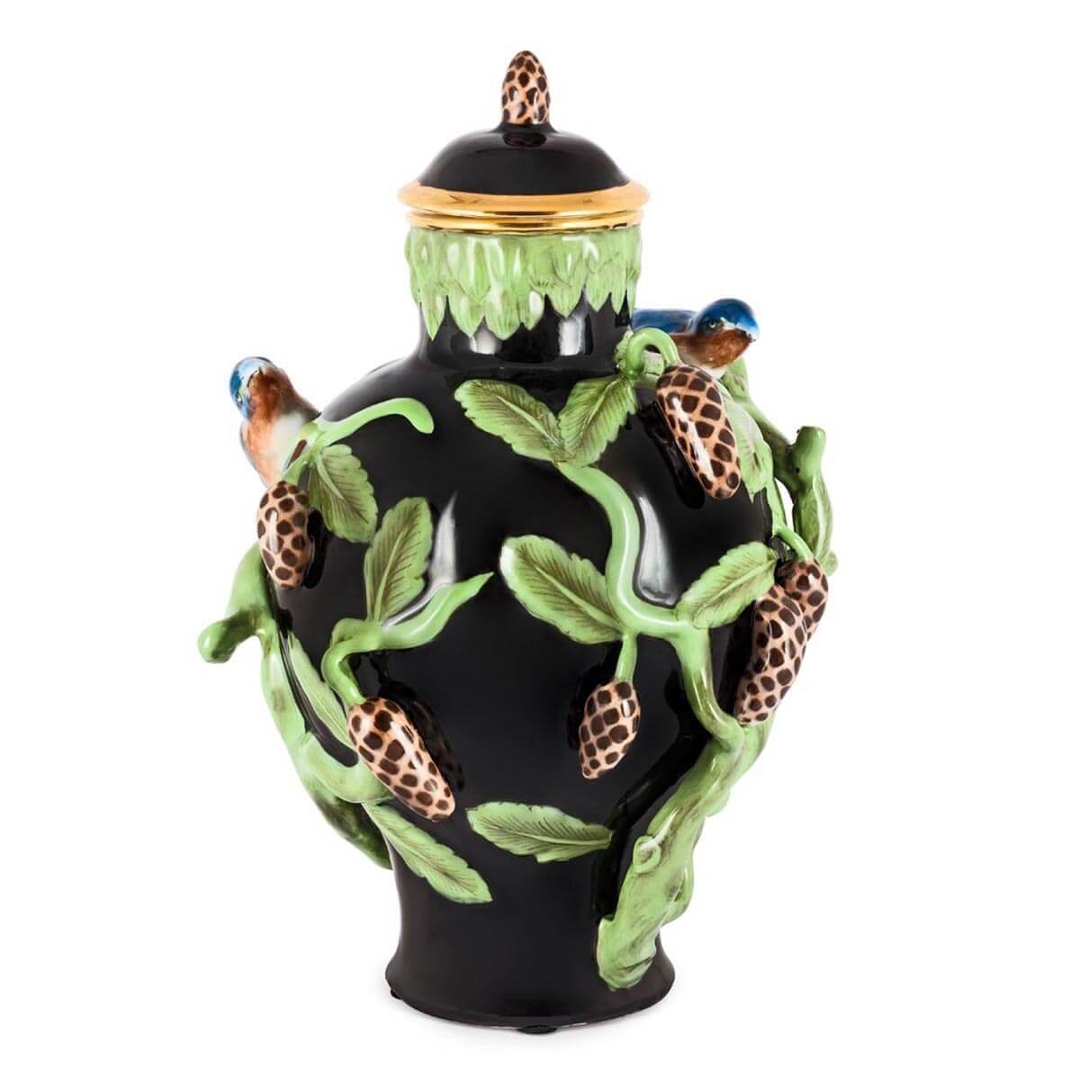 200898-90 ABHIKA JAR KRIZIA ФАРФОР BLACK 