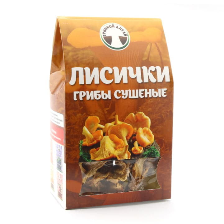Сушеные лисички грибы Грибной край Santreyd 3881