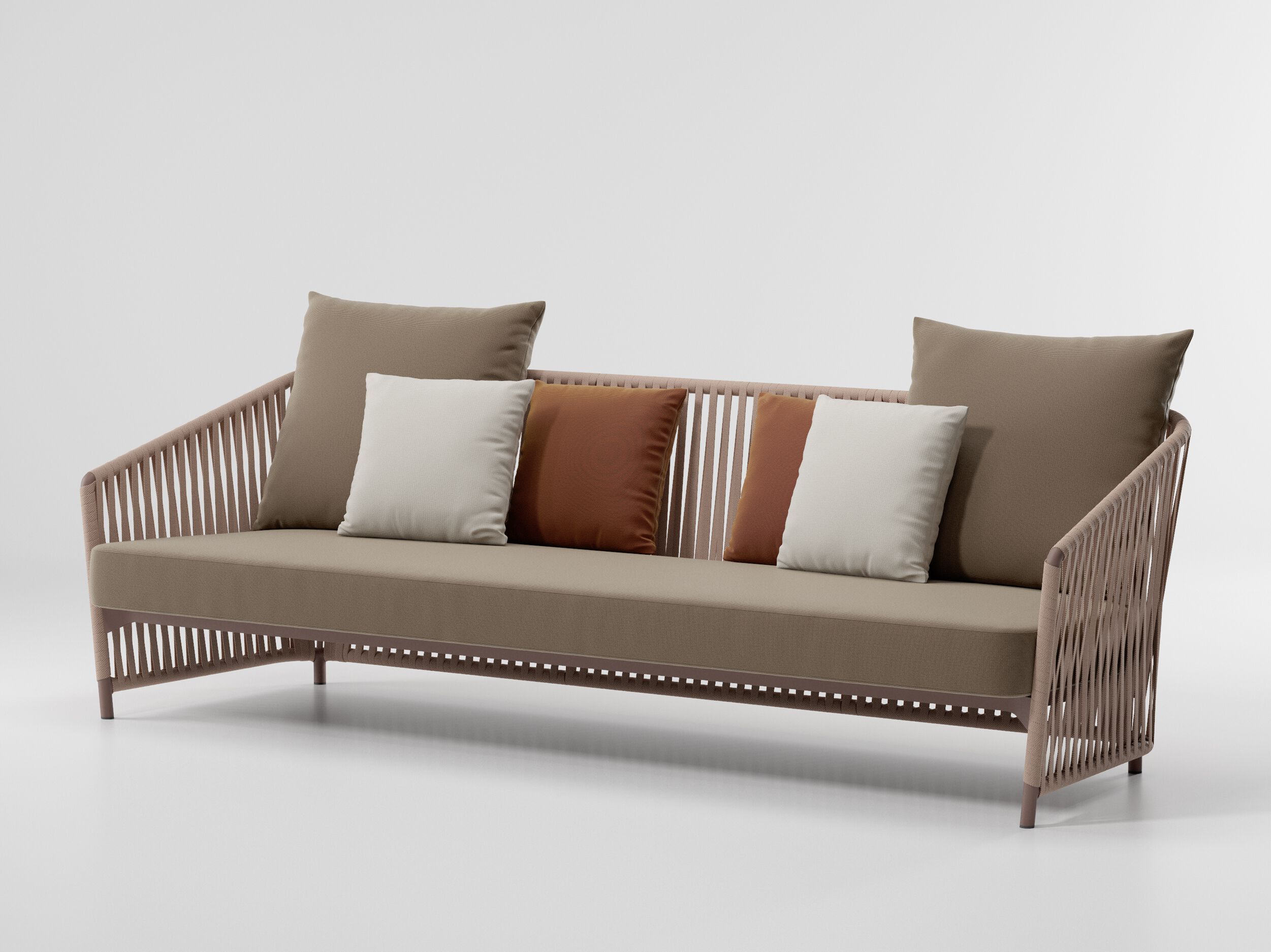 3-местный тканевый мягкий садовый диван Kettal Bitta Lounge ARCH-00063982