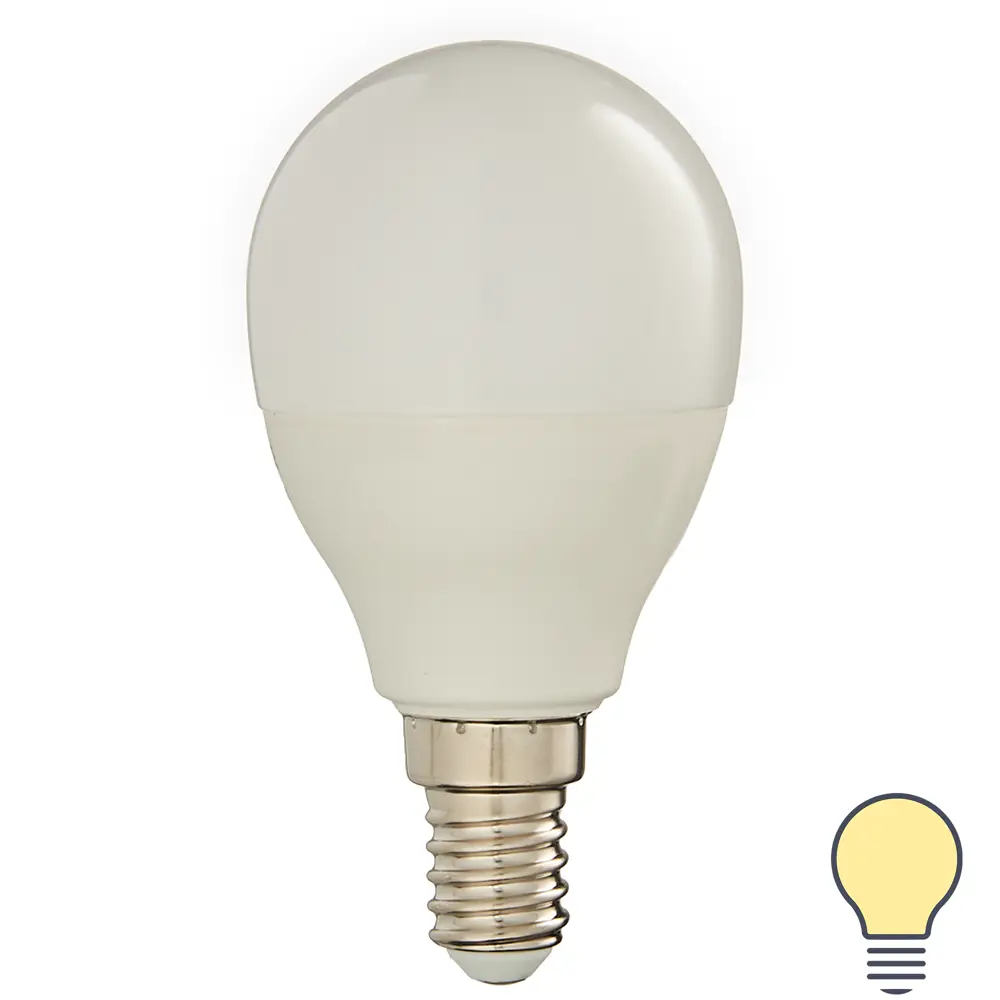 Лампа умная светодиодная Osram Smart Plus E14 220-240 В 5 Вт шар малый матовая 470 лм теплый белый свет LEDVANCE STLM-2002272