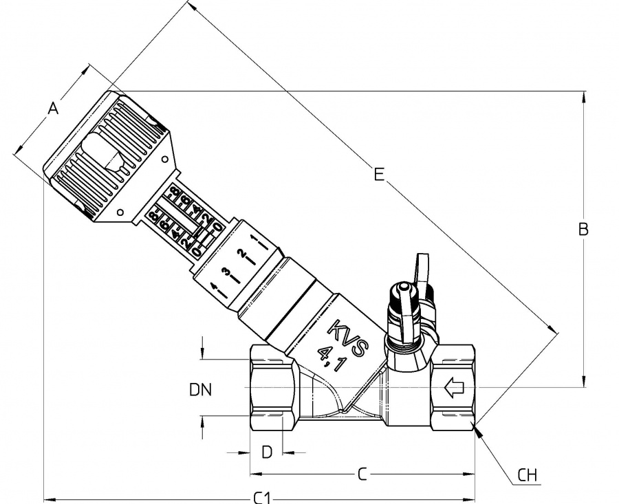 CIMBERIO CIM 747OT 1 Клапан балансировочный ручной CIM 747OT  - Вид №1