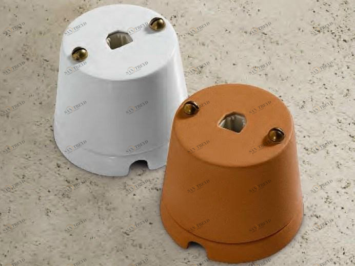 Aldo Bernardi Одиночная керамическая электрическая розетка Castore sun-id-1460684