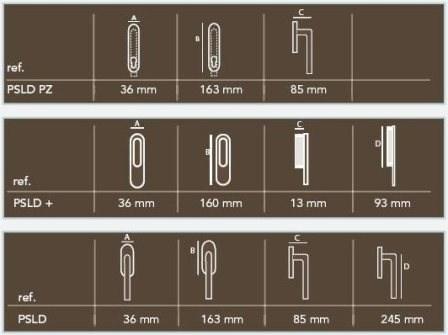 Dauby Железная оконная ручка на пластине Pure® 8552 - Вид №1