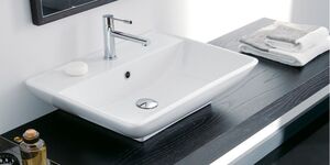 8046R Накладная раковина на столешницу  овальная Scarabeo Ceramiche