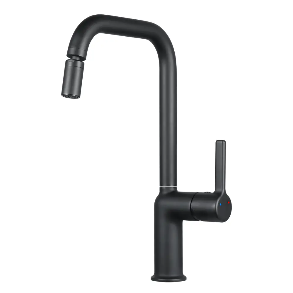 Смеситель Delinia Ина для кухни - черный матовый с однорычажным управлением 88780357 STLM-0880671 - Вид №1