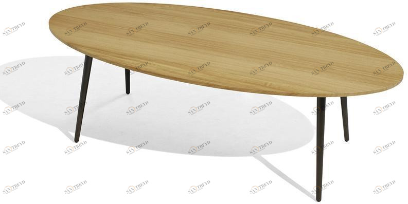 Bivaq Садовый столик низкий овальный в ироко Vint sun-id-1456818