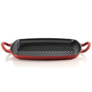 Сковорода-гриль чугунная Le Creuset, прямоугольная, 30 см, вишневая