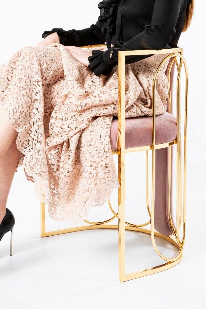Латунный стул с мягким сиденьем Galbiati Exclusive Interiors ARCH-00030034 - Вид №5