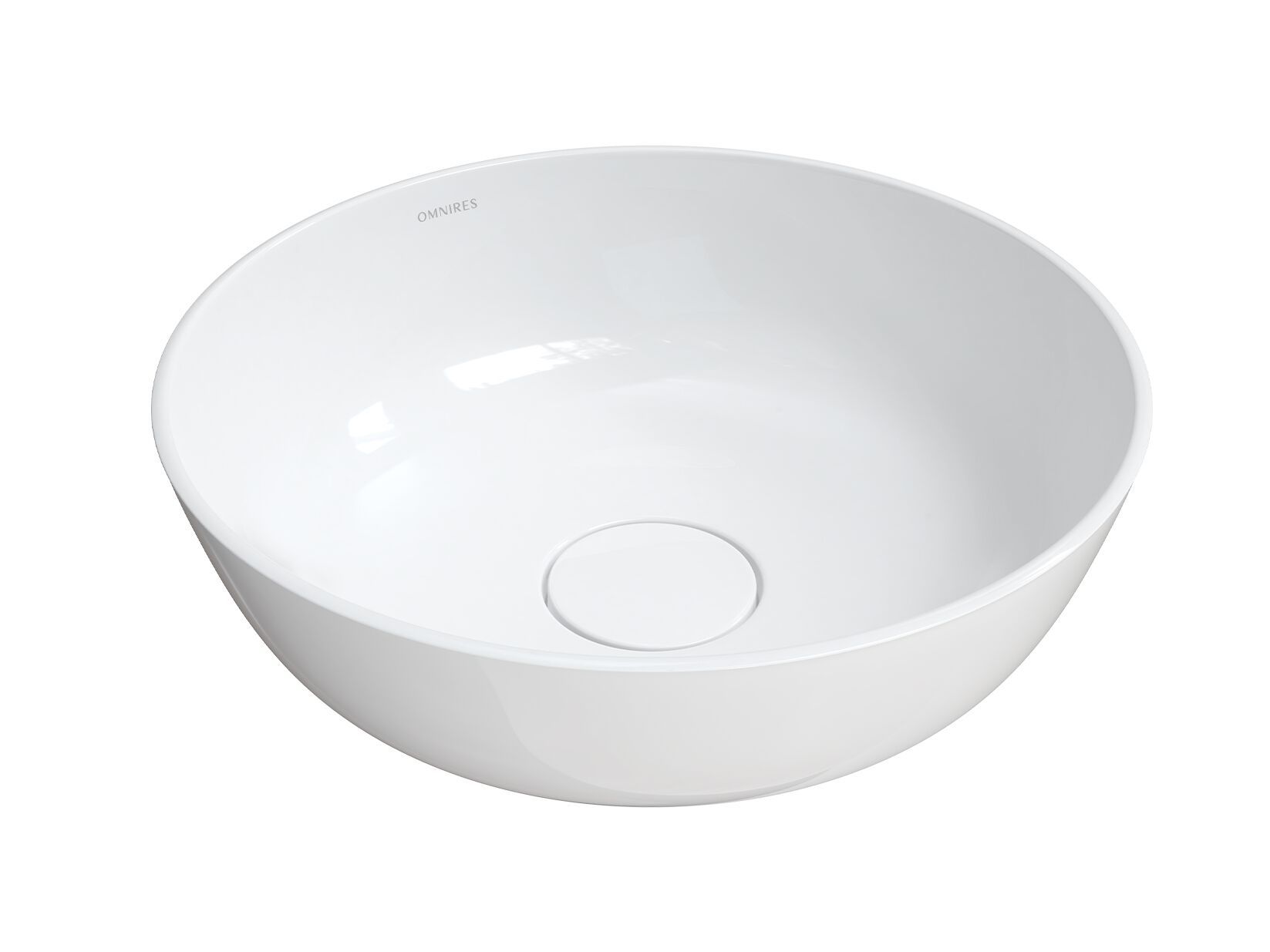 Круглый умывальник из композитного материала OMNIRES Silk M+ ARCH-00014544