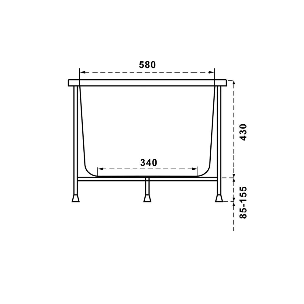 Jacob Delafon Patio — акриловая ванна для компактных пространств 150×70 см 18581931 STLM-0011539 - Вид №12