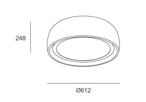 Ткань светодиодный потолочный светильник LedsC4 Гонг ARCH-00131143 - Вид №12