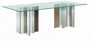 Roche Bobois Прямоугольный обеденный стол из стекла
