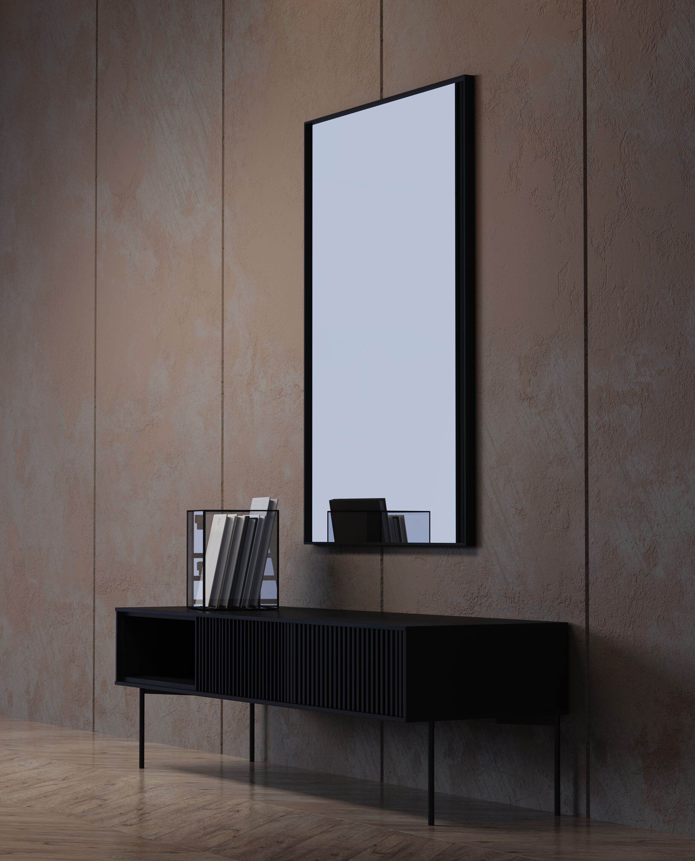 Прямоугольное металлическое настенное зеркало с рамкой POMAX PALACE ARCH-00136689 - Вид №3