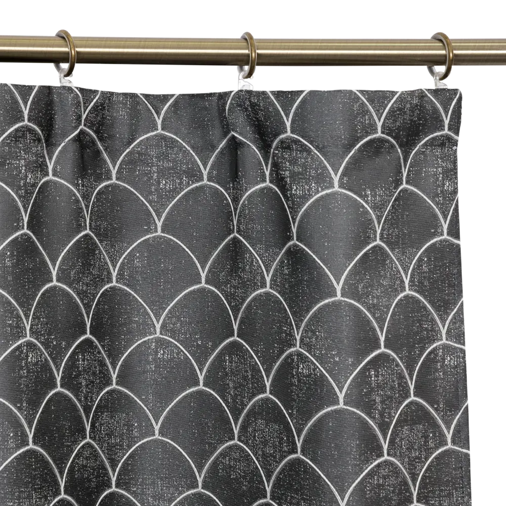 Штора на ленте «Мозаика», 160x280 см, геометрия, цвет чёрный GARDEN STLM-2146574 - Вид №2