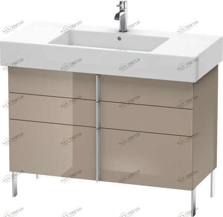 VE641408686 Vero Тумбочка напольная Капучино глянцевый лак Duravit